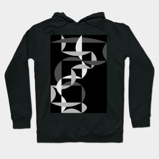 Black and White graphic Hoodie